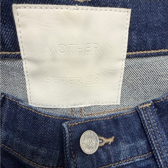 NWT Mother Superior The Down Low Spinner Heel Wide Leg Denim Jean Size 26 - Picture 8 of 9